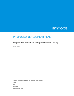 proposed deployment plan