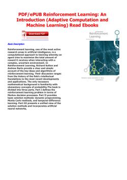 PDF/ePUB Reinforcement Learning: An Introduction