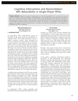 NPC Believability in Single-Player RPGs