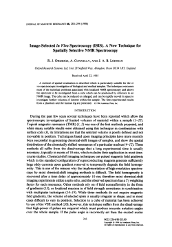 Image-Selected in Viva Spectroscopy (ISIS). A New Technique for