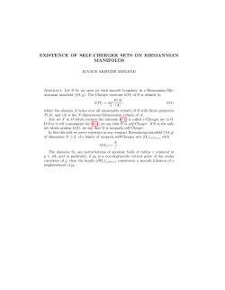 EXISTENCE OF SELF-CHEEGER SETS ON RIEMANNIAN