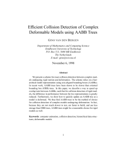 Efficient Collision Detection of Complex Deformable Models using