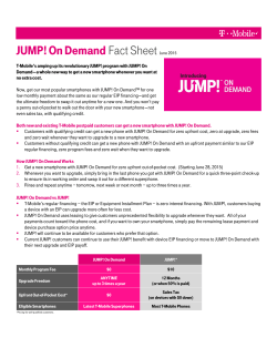 JUMP! On Demand Fact Sheet June 2015 - T