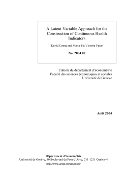 A Latent Variable Approach for the Construction of Continuous