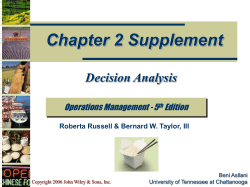 Decision Analysis