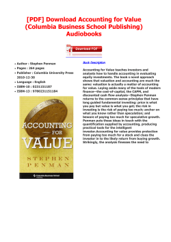 Accounting for Value