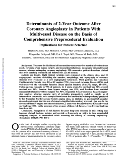 Determinants of 2-Year Outcome After Coronary