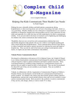 Helping Our Kids Communicate Their Health Care Needs