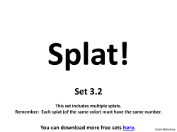 SPLAT 3.2 multiple splats