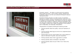 Capacity Assessment Template (not for distribution