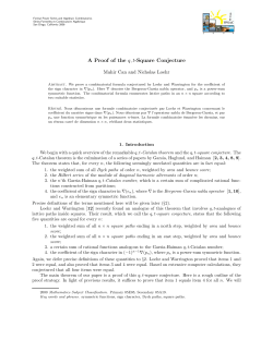 A Proof of the q, t
