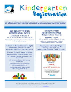 schools of choice registration dates