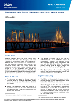 Disallowance under Section 14A cannot exceed the tax