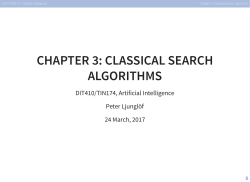 chapter 3: classical search algorithms