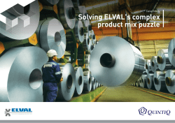 Solving ELVALʼs complex product mix puzzle