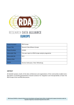 Survey of EU data architectures
