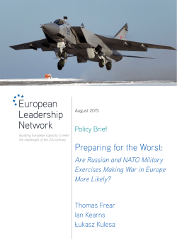 Preparing for the Worst - European Leadership Network