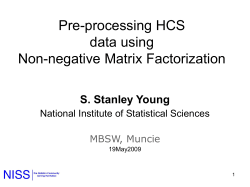 Non-negative matrix factorization.