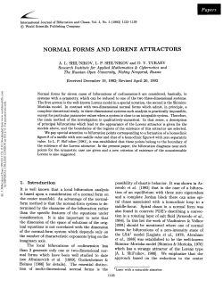 normal forms and lorenz attractors