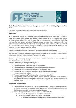Exotic Disease Avoidance and Response Strategies for Farms Free