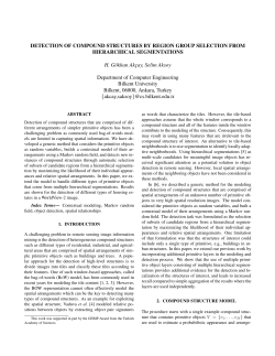 DETECTION OF COMPOUND STRUCTURES BY REGION GROUP