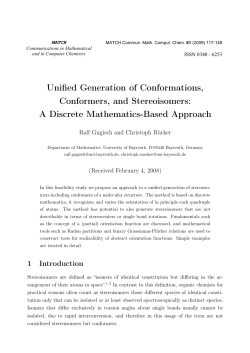 Unified Generation of Conformations, Conformers, and Stereoisomers