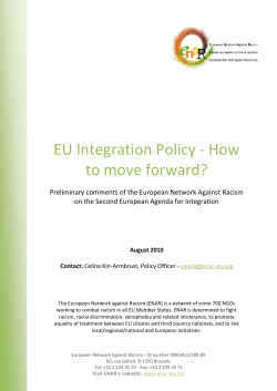 EU Integration Policy - How to move forward?