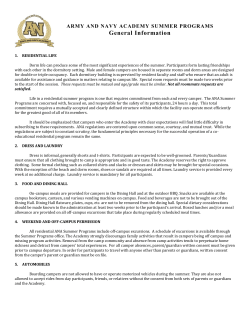 general information - Army and Navy Academy