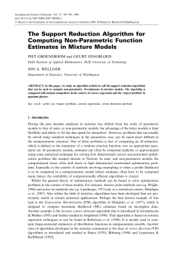 The support reduction algorithm for computing nonparametric