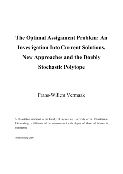 The Optimal Assignment Problem