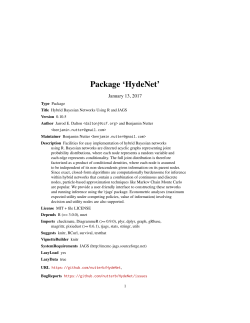 Package `HydeNet`