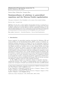 Semismoothness of solutions to generalized equations and the