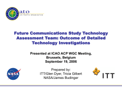 Presentation on Future Communications Study Technology