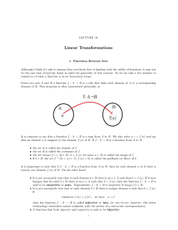 Linear Transformations