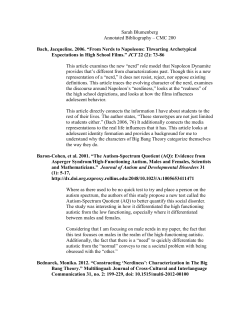 Sarah Blumenberg Annotated Bibliography – CMC 200 Bach