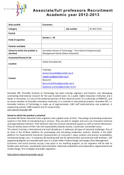 Affaire suivie par - Grenoble INP