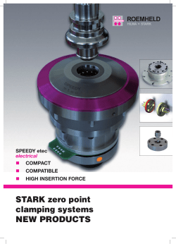 STARK zero point clamping systems NEW PRODUCTS