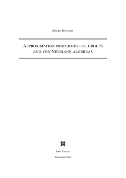 approximation properties for groups and von neumann algebras