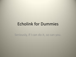 Echolink for Dummies