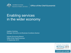 Enabling Services - Department of Industry, Innovation and Science