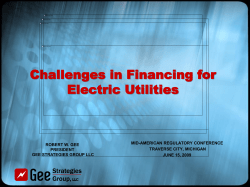 DISTRIBUTED ENERGY: FUTURE PROGNOSIS