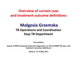 Case and outcome definitions 11May11 Grzemska
