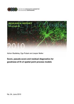 Score, pseudo-score and residual diagnostics for goodness-of