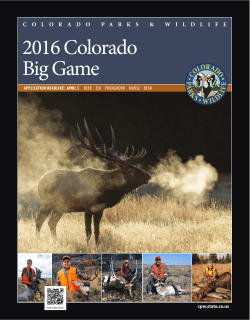 2016 Colorado Big Game - Craig Chamber of Commerce