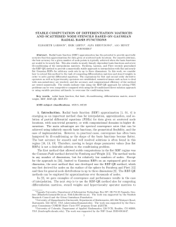 Stable computation of differentiation matrices and scattered node