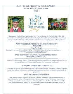 path to college stem golf summer enrichment program 2017