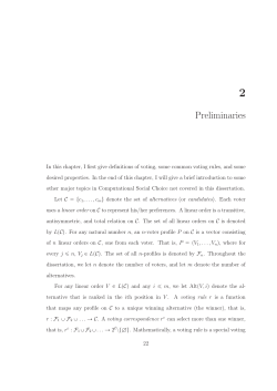 Preliminaries - Computer Science