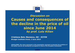 Causes and consequences of the decline in the price of oil since