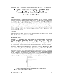 A Hybrid Bacterial Foraging Algorithm For Solving Job Shop
