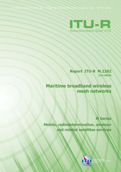 Maritime broadband wireless mesh networks